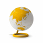 Preview: evolve Ambra design globe gold-yellow