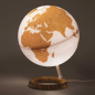 Preview: Atmosphere "New World" Bamboo / Bambus illuminated globe - Ø 25 cm