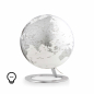 Preview: Illuminated Design globe - Atmosphere "New World" iGlobe Chrome - Ø 25 cm
