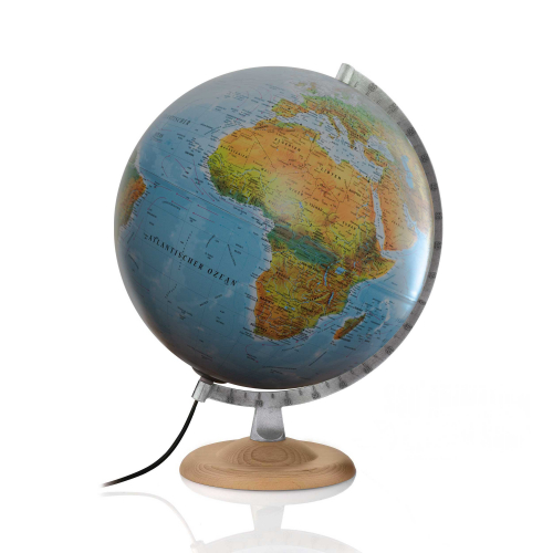 Illuminated globe Atmosphere B4 silver - Ø 30 cm