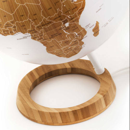 Atmosphere "New World" Bamboo / Bambus illuminated globe - Ø 25 cm