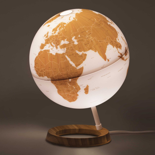 Atmosphere "New World" Bamboo / Bambus illuminated globe - Ø 25 cm
