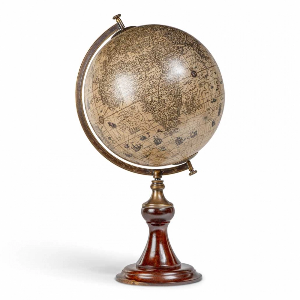 Historischer Hondius-Globus – Replik aus dem Jahr 1627
