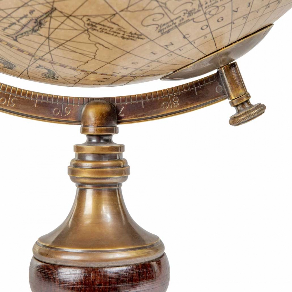 Historischer Hondius-Globus – Replik aus dem Jahr 1627