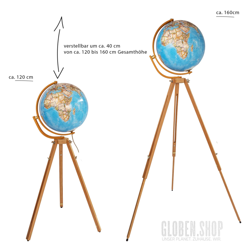 Standglobus - Leuchtglobus Zoom Classic Ø 37 cm