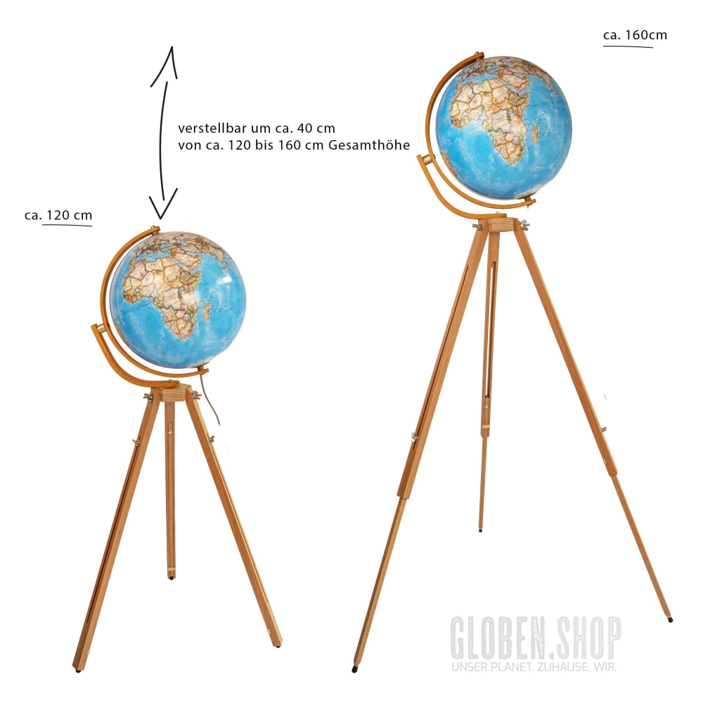 Standglobus - Leuchtglobus Zoom Classic Ø 37 cm