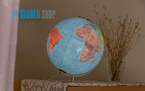 Illuminated hand-laminated table globe CTN 3703 - Ø 37 cm