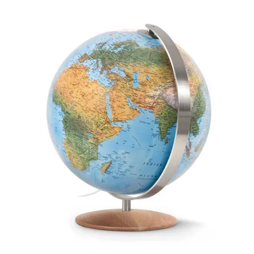Hand-laminated double-image illuminated globe DFN 3702 - Ø 37 cm