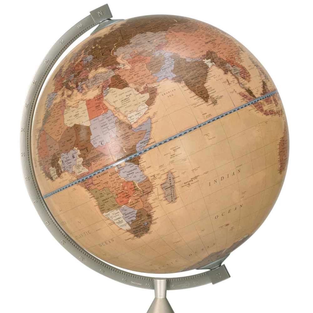Standing globe Vasco da Gama - Apricot Ø 40 cm