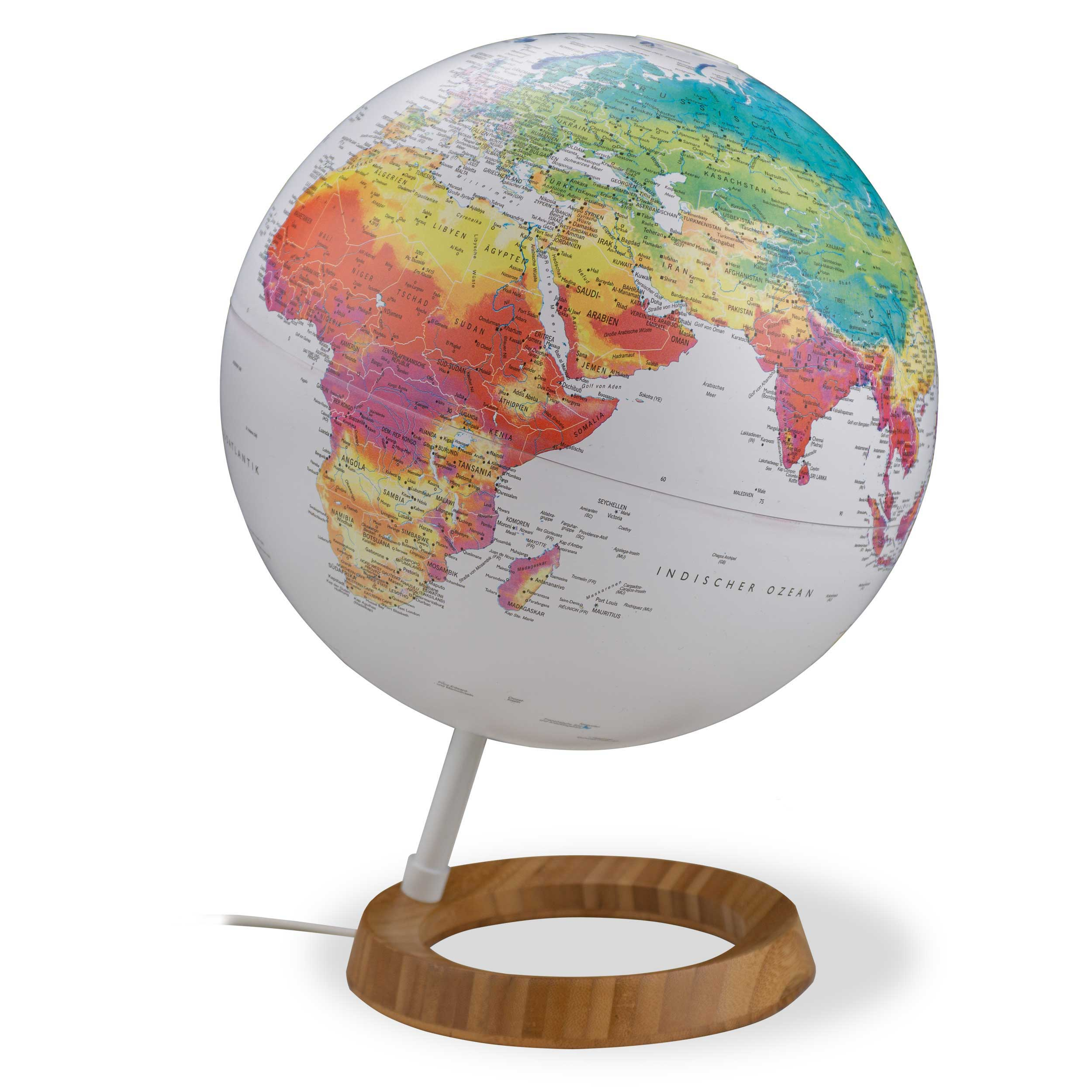 Leuchtglobus Klimaglobus " Climate globe "