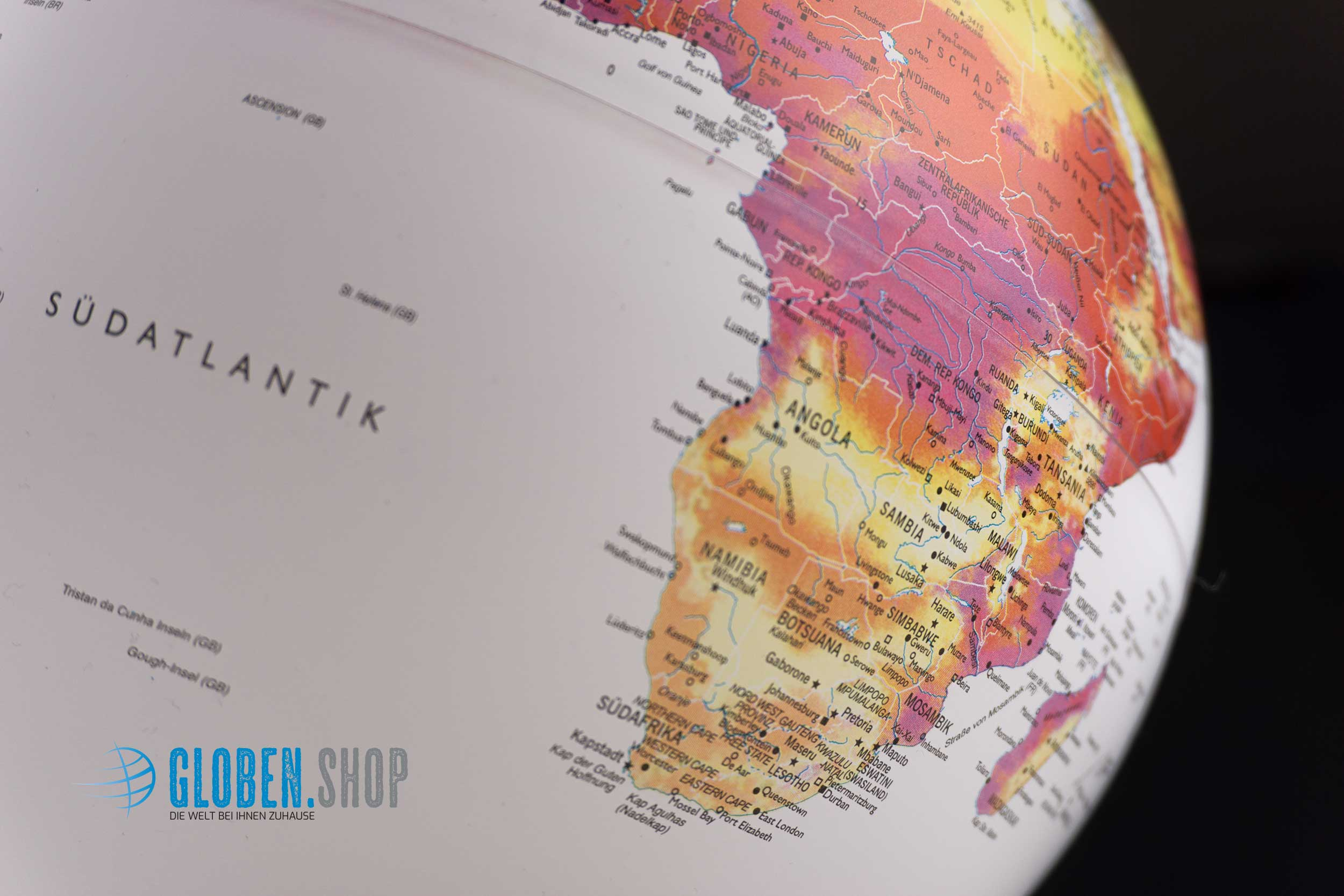 Leuchtglobus Klimaglobus " Climate globe "