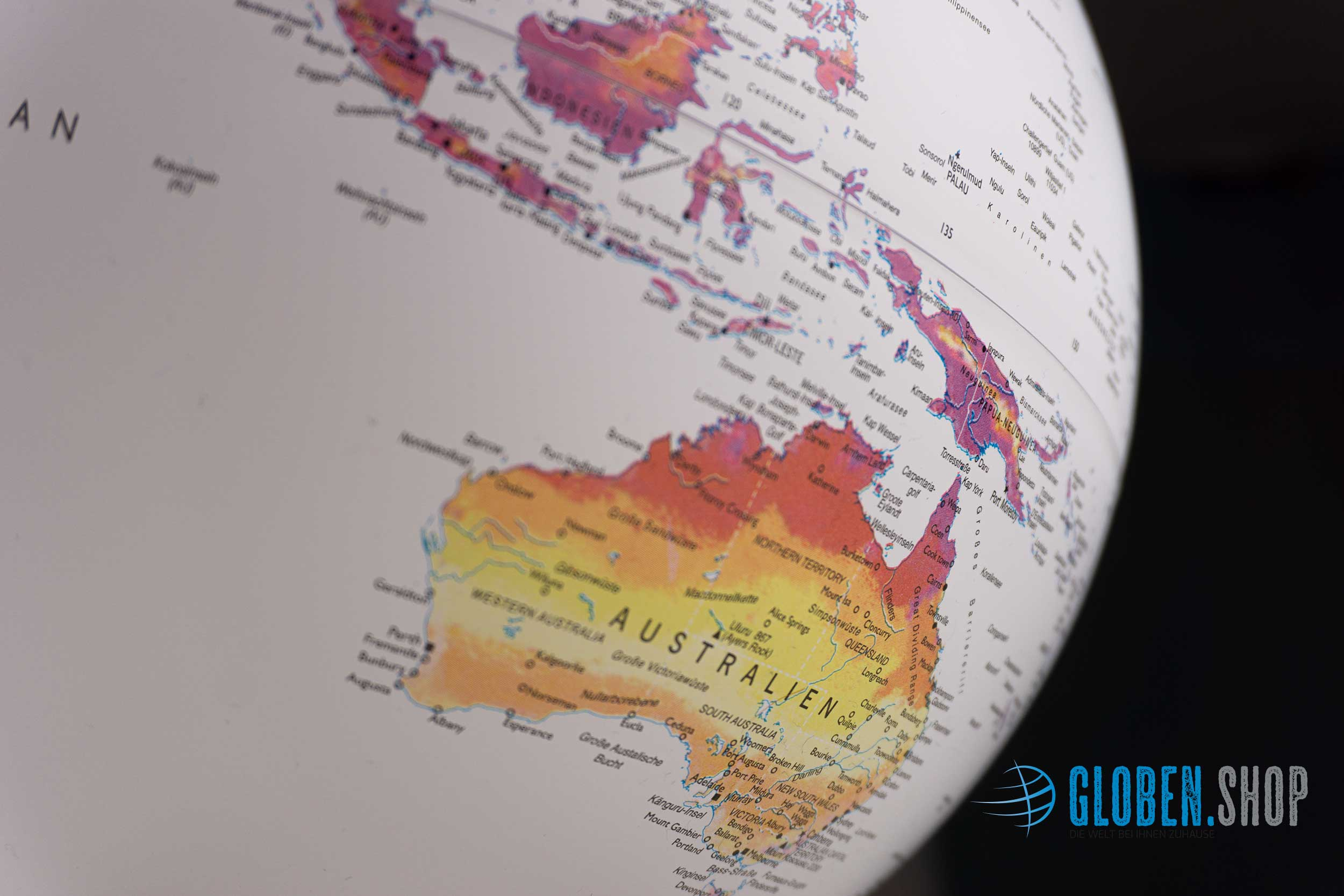 Leuchtglobus Klimaglobus " Climate globe "