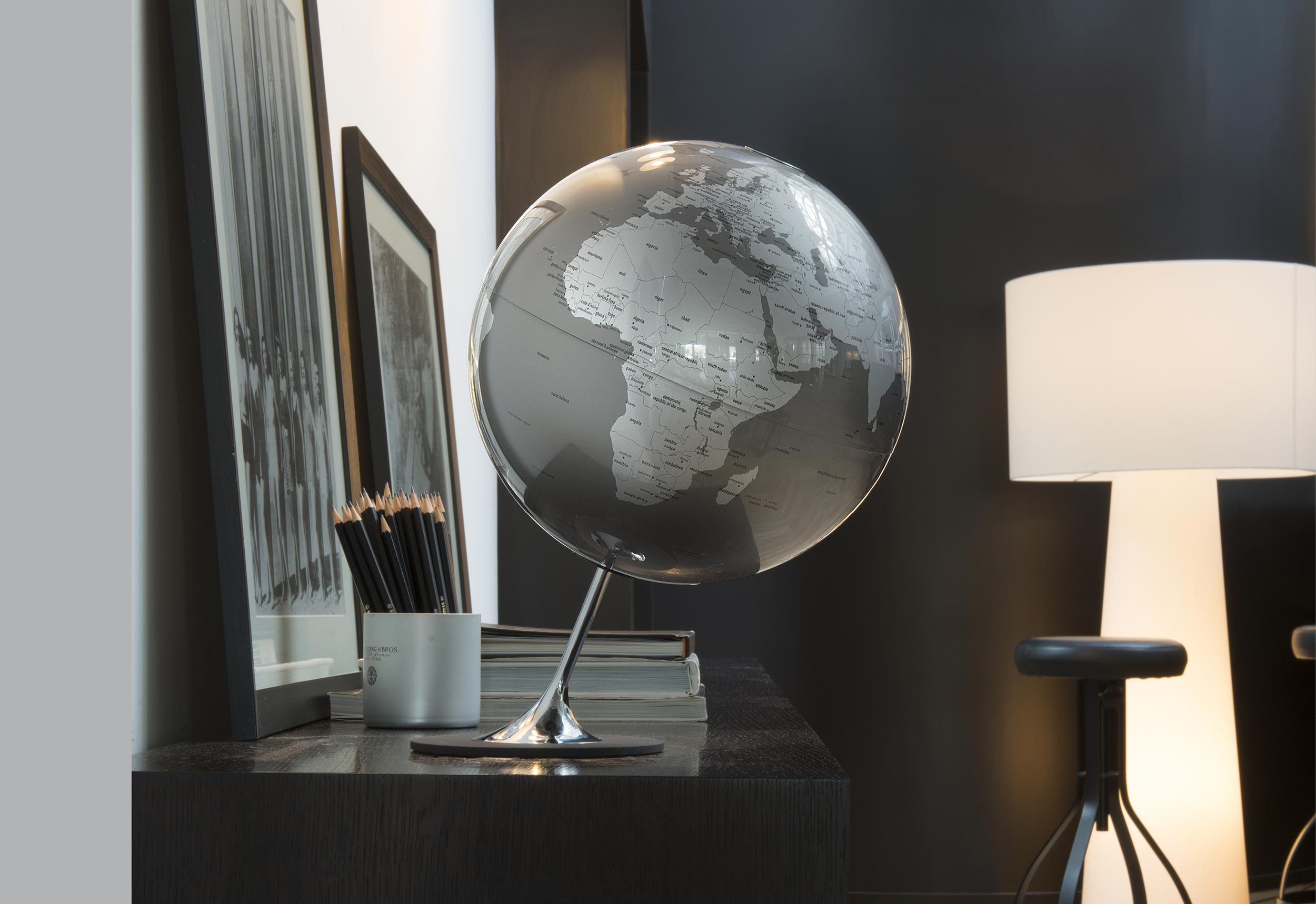 Design globe - Atmosphere "New World" Anglo Slate - Ø 25 cm