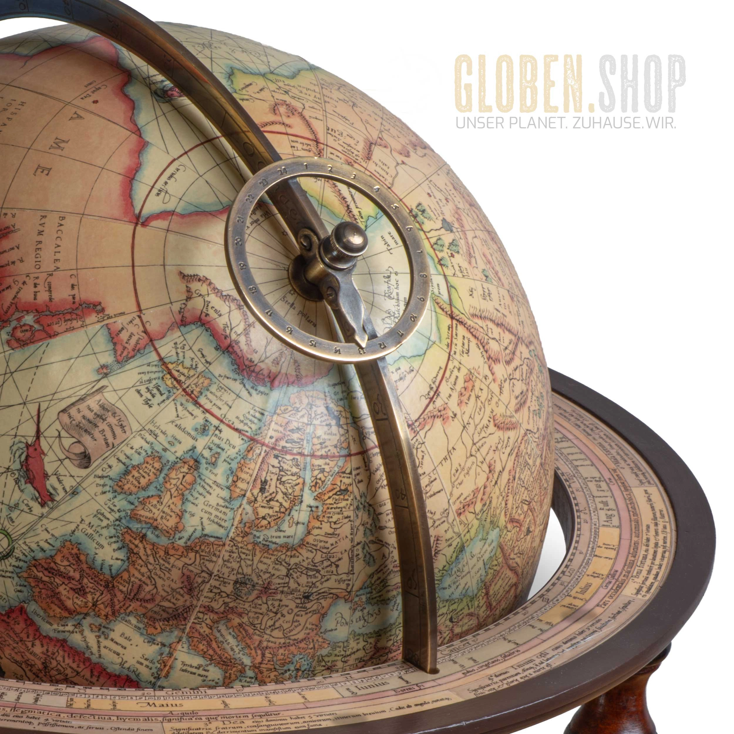 Historical navigator's globe, large (replica)