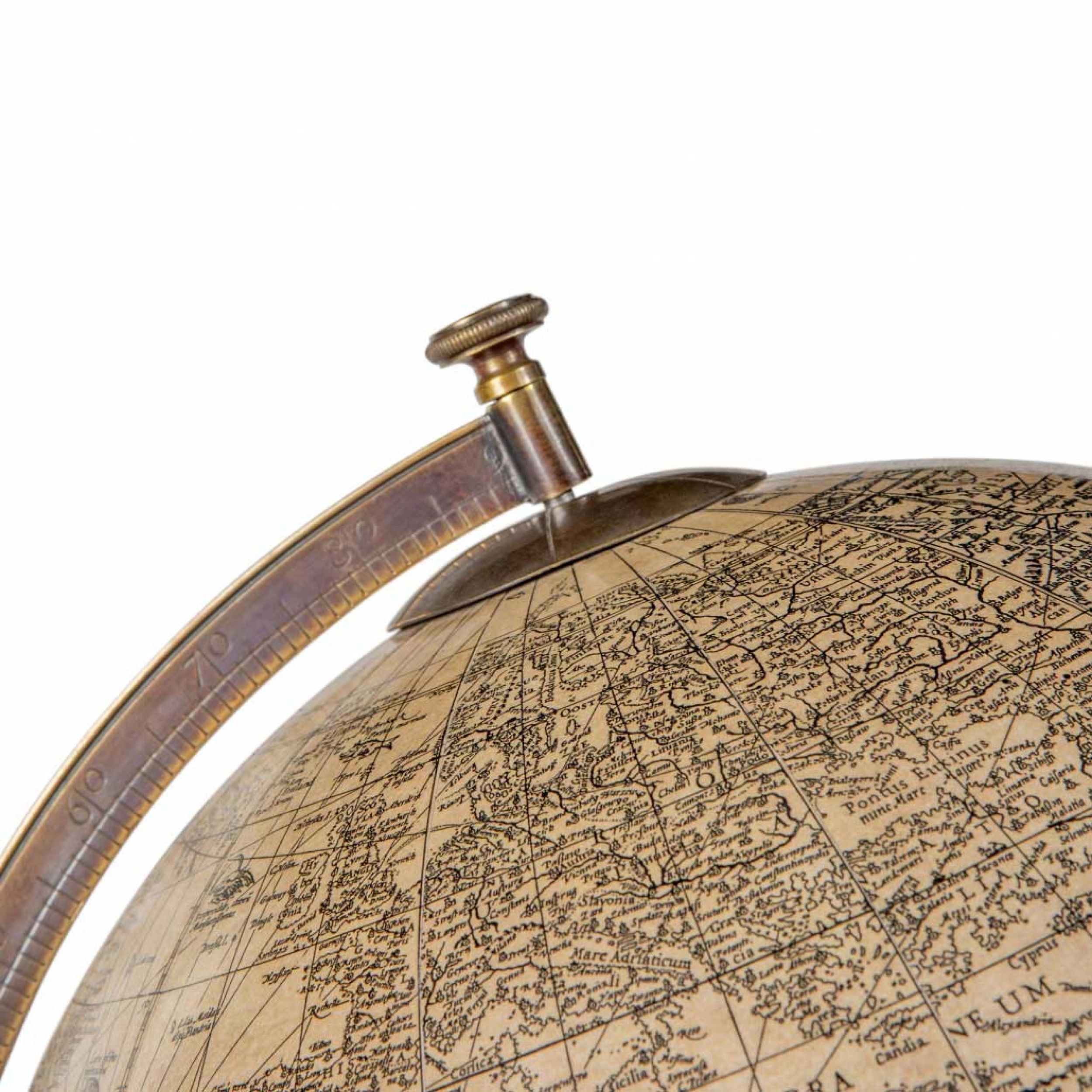 Historischer Hondius-Globus – Replik aus dem Jahr 1627