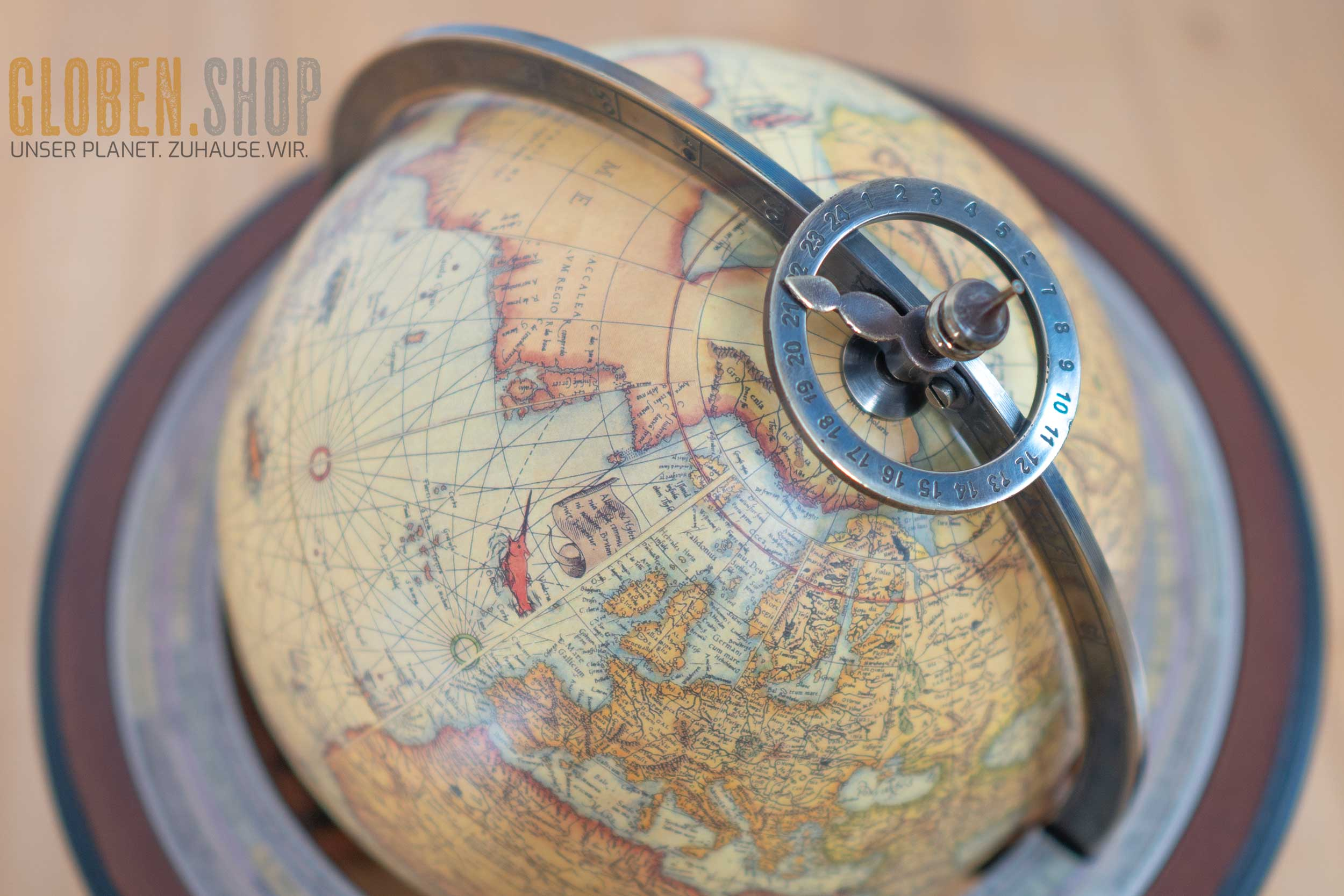 Historical Navigator Globe - Mercator