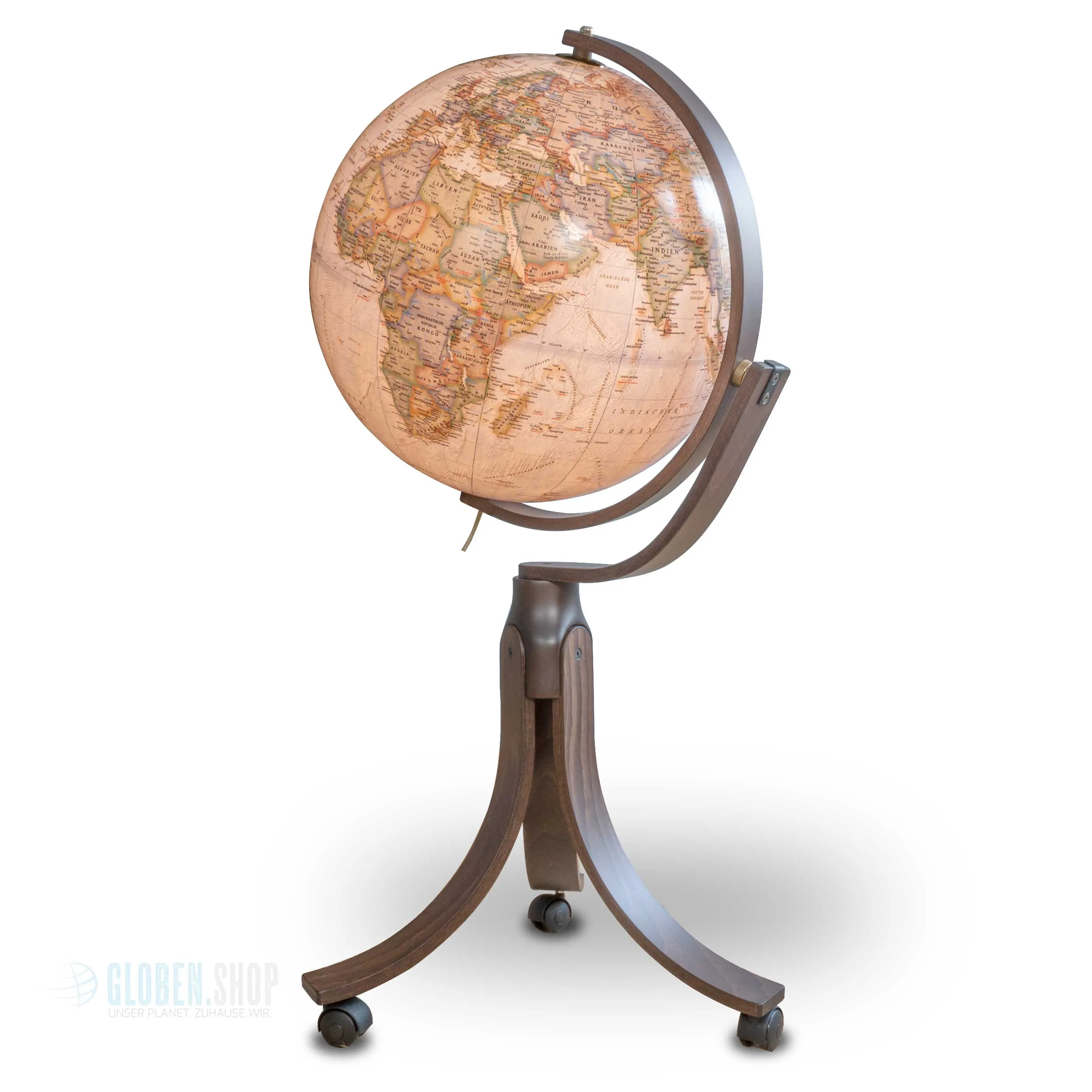 Floor globe - illuminated globe upside down Executive Ø 50 cm