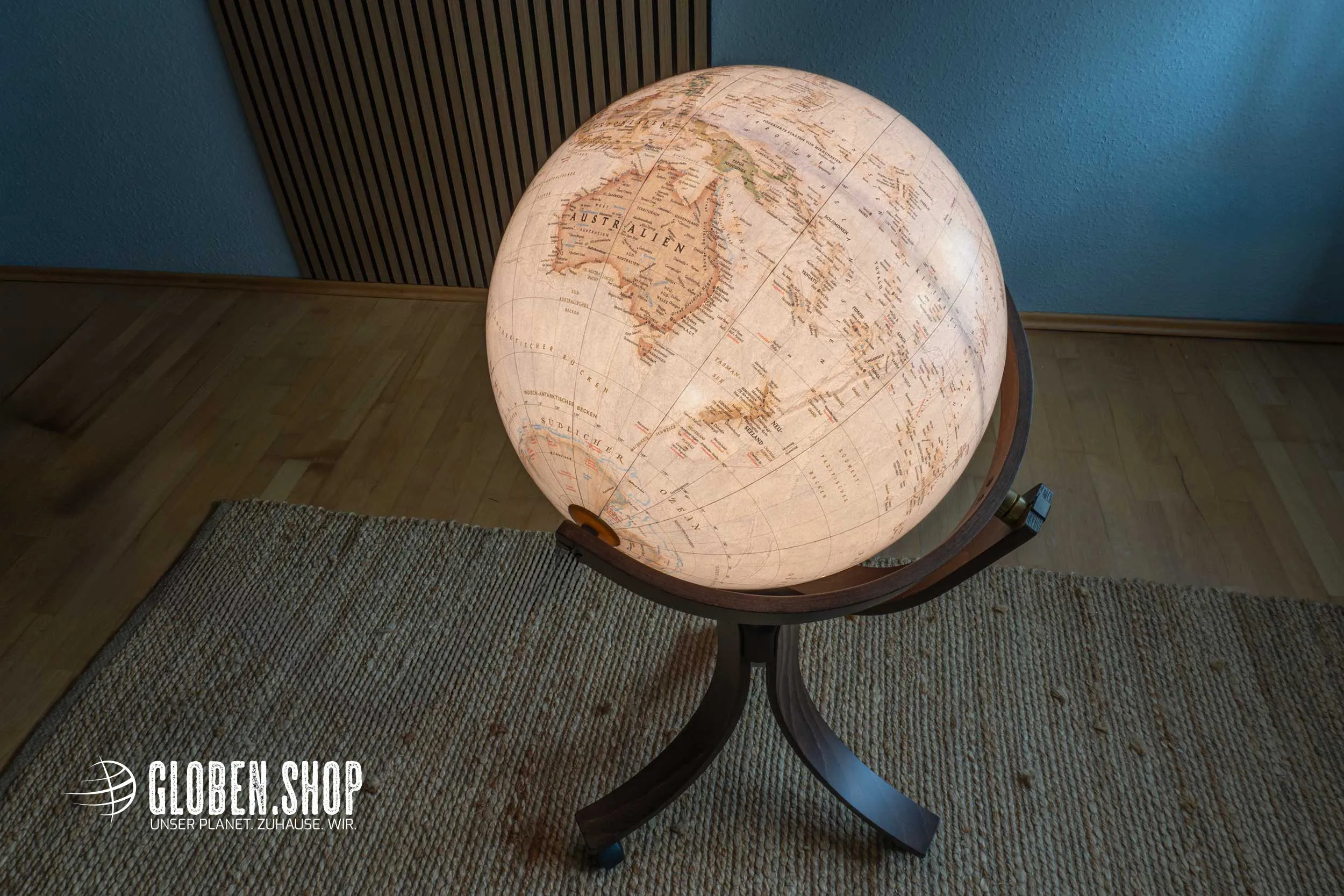 Floor globe - illuminated globe upside down Executive Ø 50 cm Floor globe - illuminated globe upside down Executive Ø 50 cm