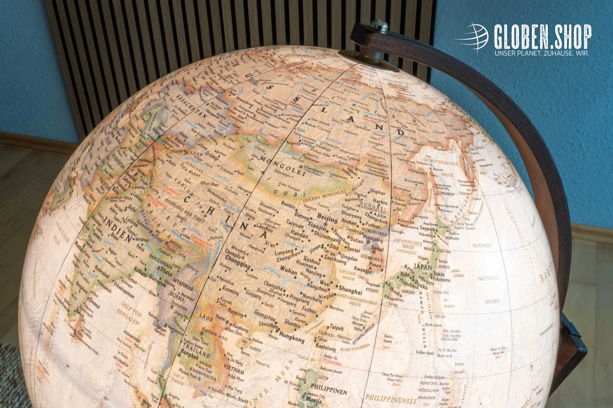 Floor globe - illuminated globe upside down Executive Ø 50 cm Floor globe - illuminated globe upside down Executive Ø 50 cm