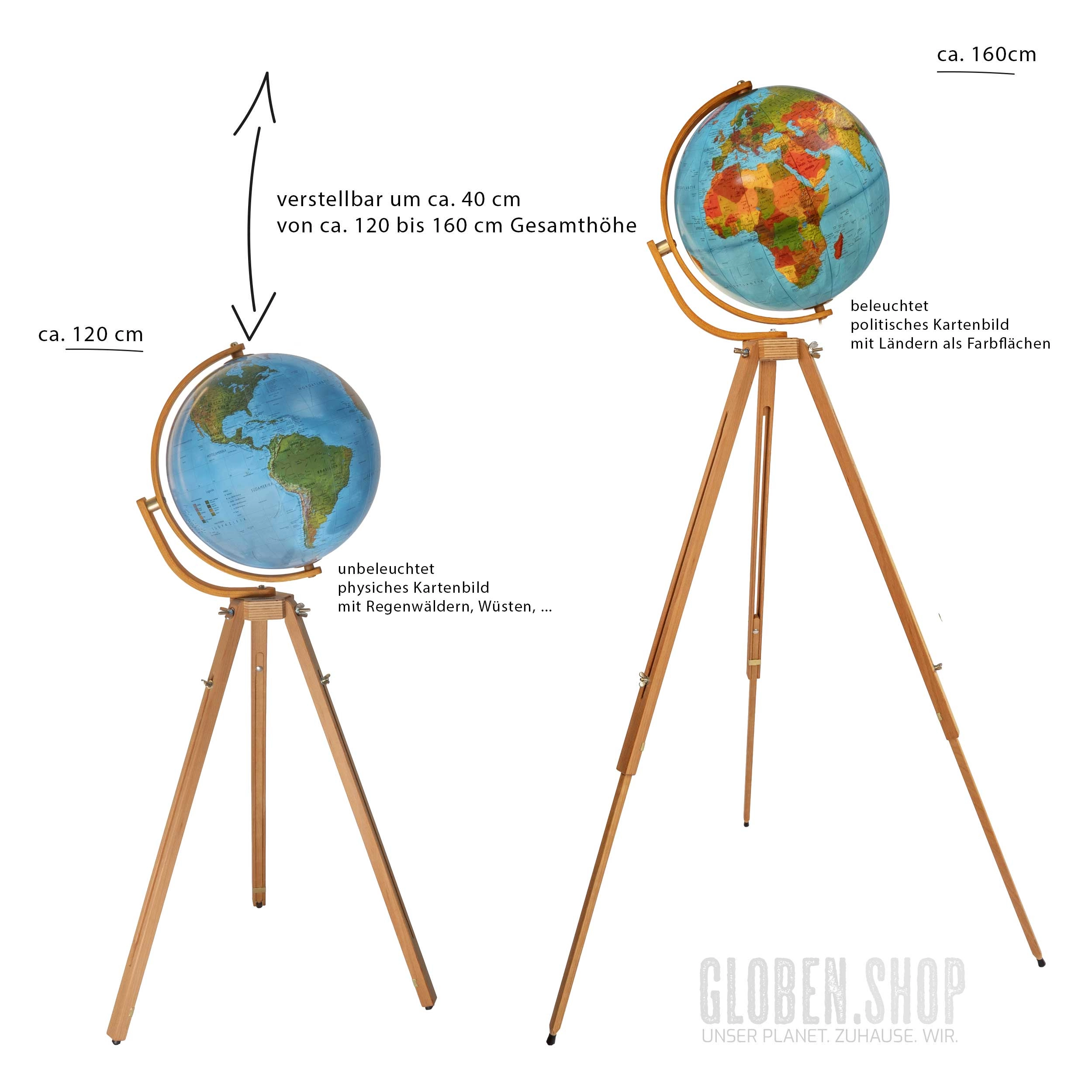Standglobus, beleuchtet DFN 3705 - Ø 37 cm