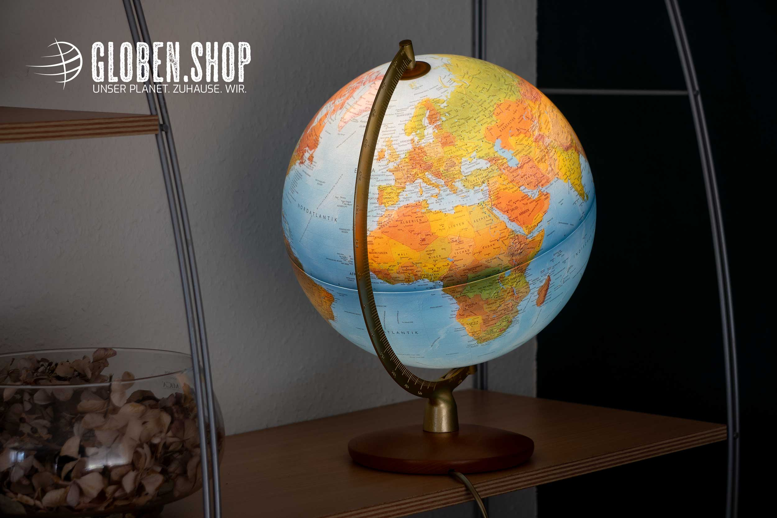 Illuminated desk globe DPI 3015 Ø 30 cm