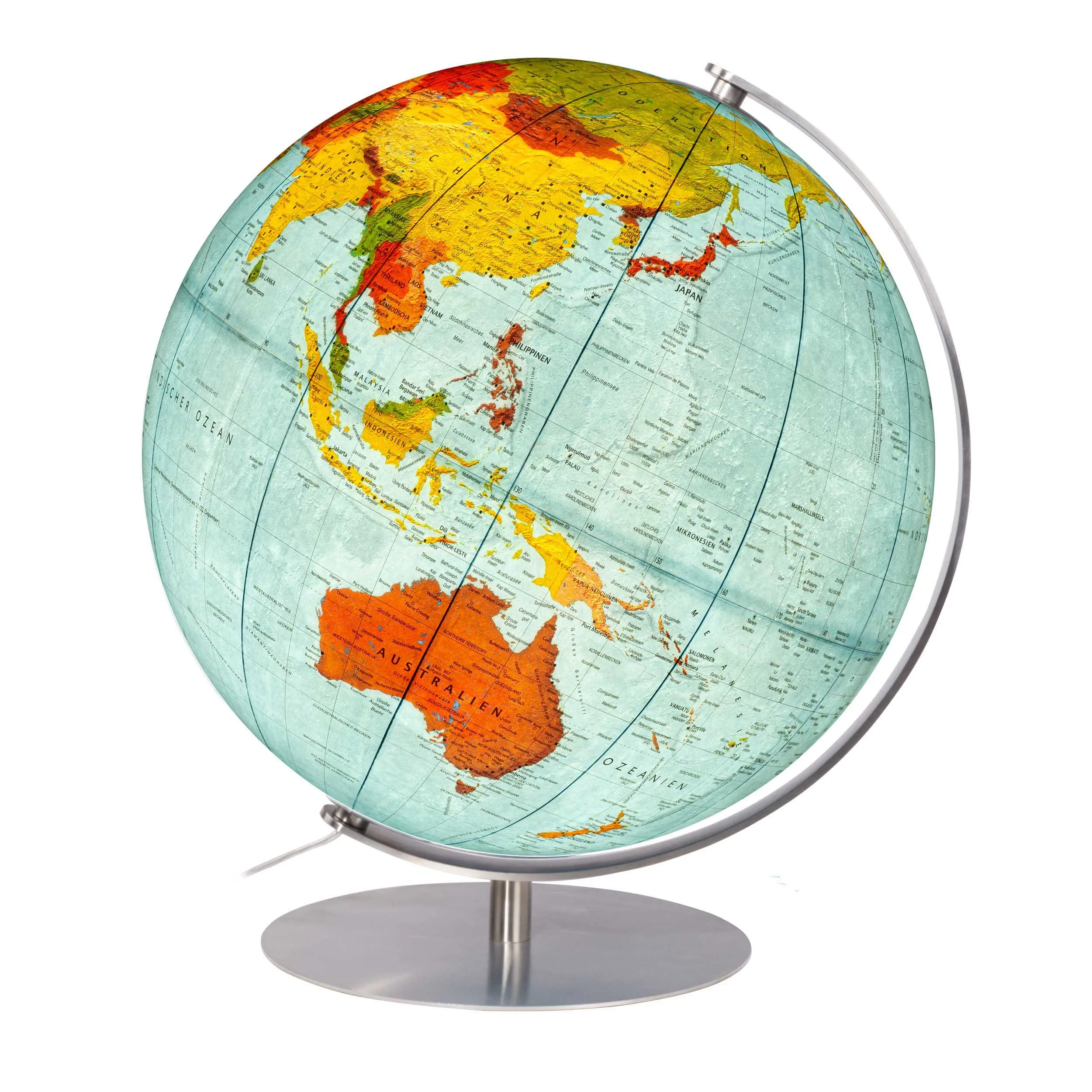 Hand-laminated double-image illuminated globe DFN 3703 - ⌀ 37 cm