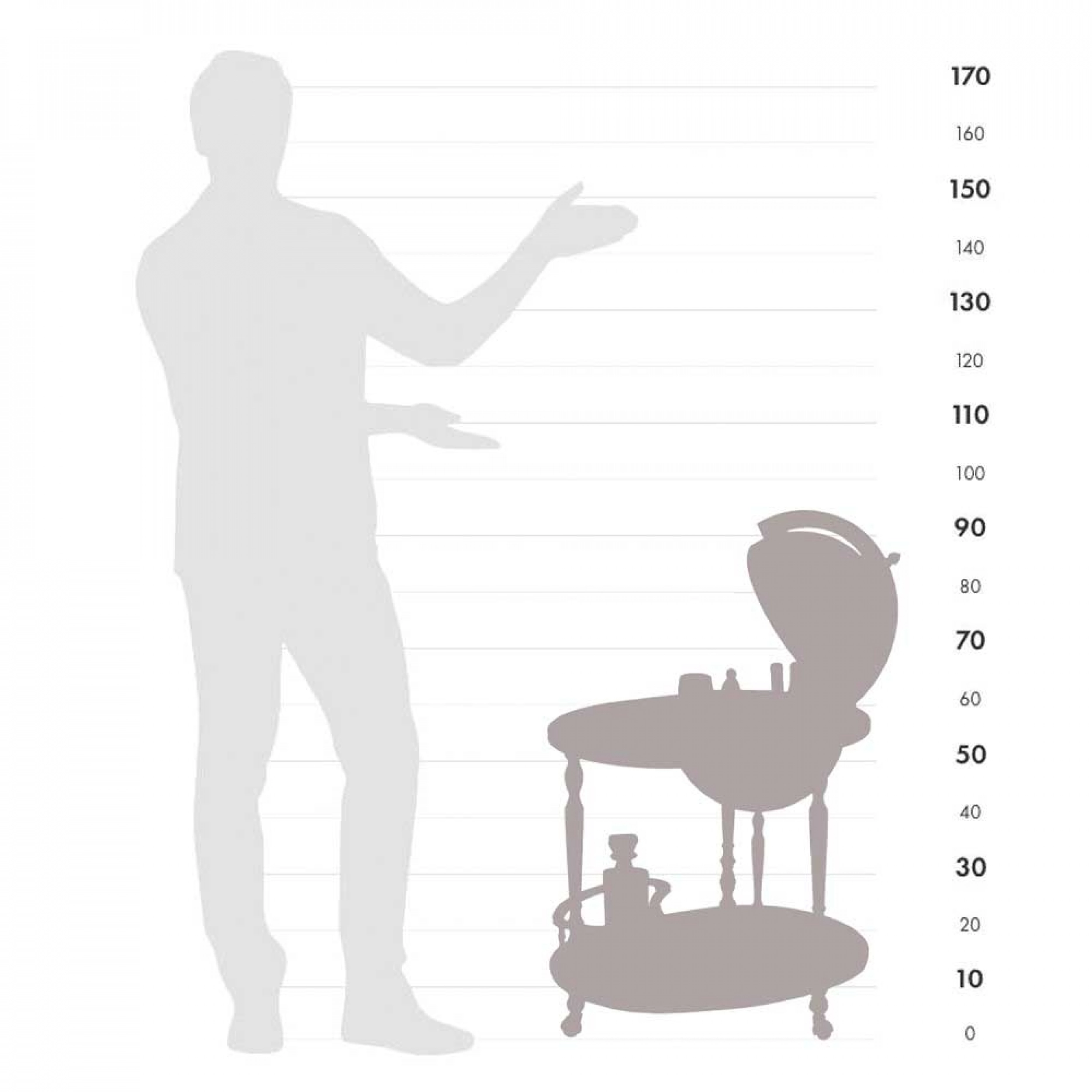 Bar Globus Giasone Ø 40 cm