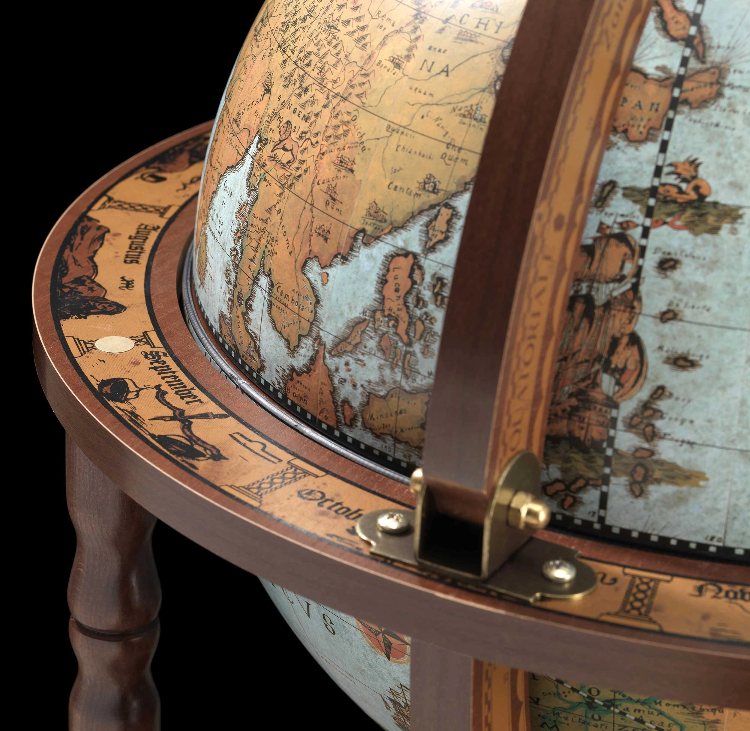 Globe bar Minerva Blue Ocean Ø 40 cm