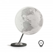 Illuminated design globe - Atmosphere Anglo Chrome Ø 25 cm