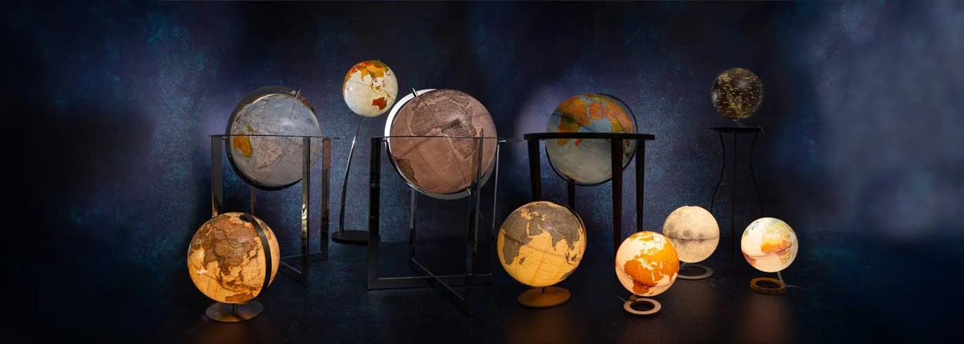 Selection of different globes