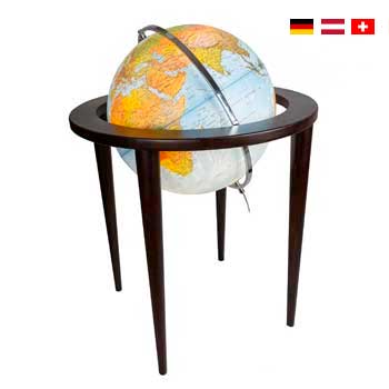 Weltkugeln auf deutsch